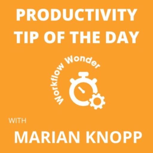 Cover art for podcast Productivity Tip of the Day