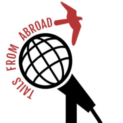 Cover art for podcast Tails from Abroad: IUP Hawks talk about transformations through travel. 