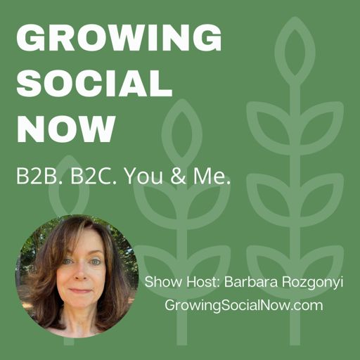 Cover art for podcast Growing Social Now with Barbara Rozgonyi