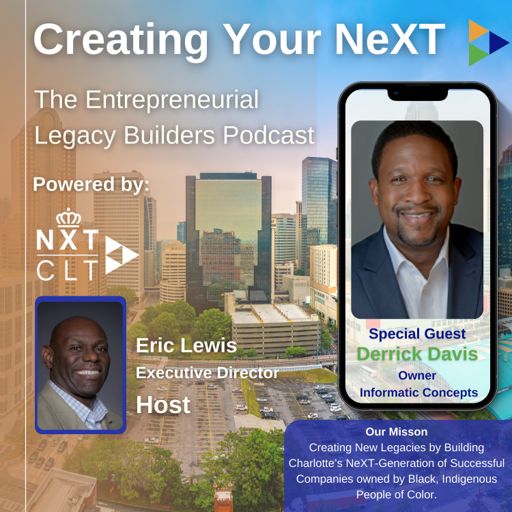 Cover art for podcast Creating your NeXT - The  Entrepreneurial Legacy Builders Podcast