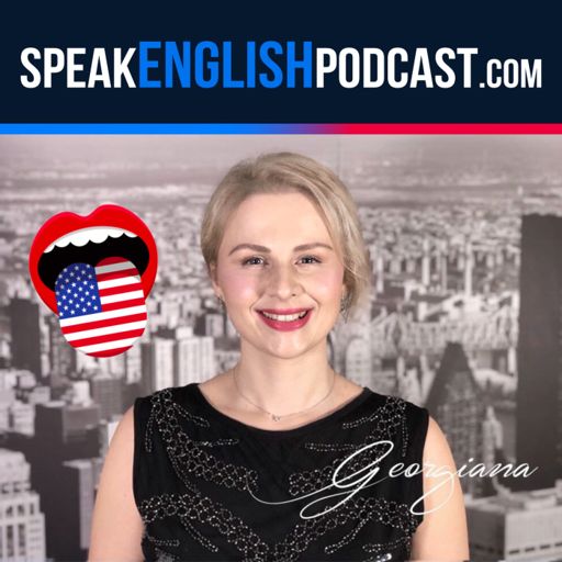 Cover art for podcast Speak English Now through mini-stories with teacher Georgiana