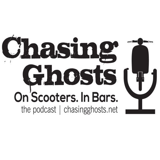 Cover art for podcast Chasing Ghosts. On Scooters. In Bars.